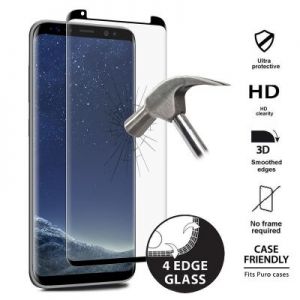 PURO Premium Full Edge Tempered Glass Case Friendly - Szkło ochronne hartowane na ekran Samsung Gala