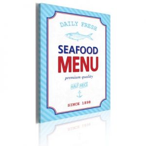 Obraz - Seafood menu