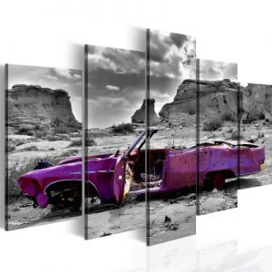 Obraz - Samochód w stylu retro na Pustyni Kolorado - 5 części