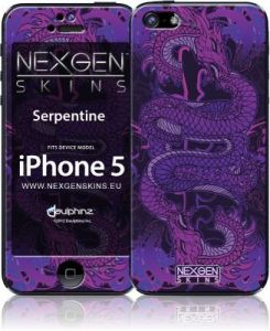 Nexgen Skins - Zestaw skórek na obudowę z efektem 3D iPhone SE / iPhone 5s / iPhone 5 (Serpentine 3D