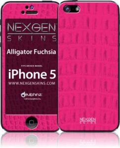 Nexgen Skins - Zestaw skórek na obudowę z efektem 3D iPhone SE / iPhone 5s / iPhone 5 (Alligator Fuc