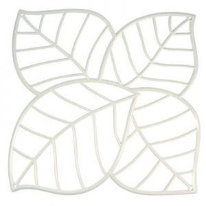 Panel dekoracyjny Leaf biały 4 szt. KZ-2043525