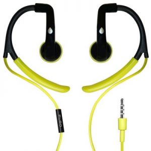 PURO Sport Stereo Earphones - Słuchawki sportowe (limonkowy)
