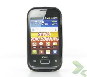 Geffy - Etui Samsung Galaxy Young/Young Duos TPU solid color black