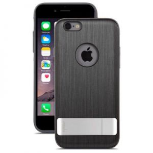 Moshi iGlaze Kameleon - Etui hardshell z podstawką iPhone 6s / iPhone 6 (Steel Black)