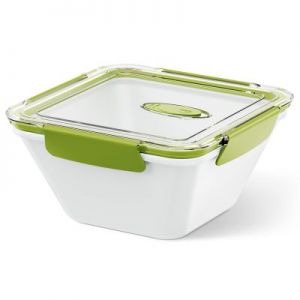Lunchbox wysoki 1,5 L biało-zielony Bento Box  em-513961