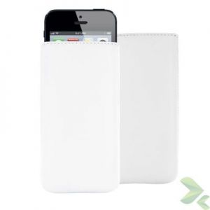 Valenta Pocket Classic - Skórzane etui wsuwka iPhone SE / iPhone 5s / iPhone 5c / iPhone 5 (biały)