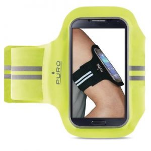 PURO Armband - Uniwersalna sportowa opaska na ramię do smartfonów max 5.1\\" (limonkowy)