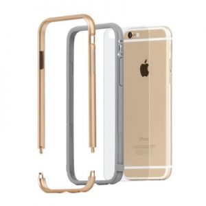 Moshi iGlaze Luxe - Aluminiowy bumper iPhone 6s / iPhone 6 (Satin Gold)