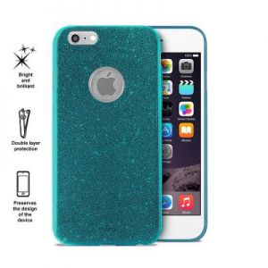 PURO Glitter Shine Cover - Etui iPhone 6s / iPhone 6 (Light Blue)