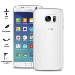 PURO Ultra Slim \\"0.3\\" Cover - Zestaw etui + folia na ekran Samsung Galaxy S7 (półprzez