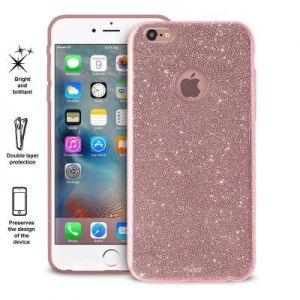 PURO Glitter Shine Cover - Etui iPhone 6s Plus / iPhone 6 Plus (Rose Gold)