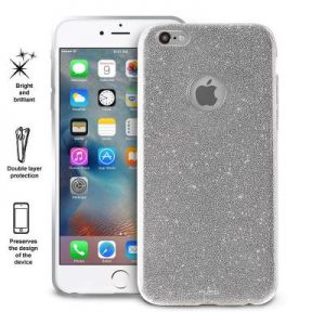 PURO Glitter Shine Cover - Etui iPhone 6s Plus / iPhone 6 Plus (Silver)