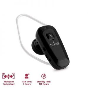 PURO Multipoint Bluetooth Headset - Zestaw słuchawkowy Bluetooth 3.0 + obsługa 2 urządzeń jednocześn