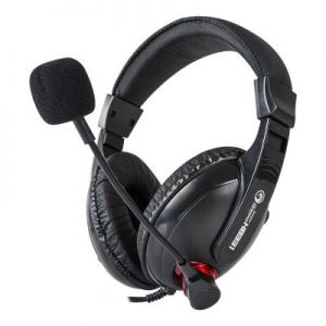 Marvo H8631 - Słuchawki stereofoniczne dla graczy z mikrofonem (czarny/czerwony)