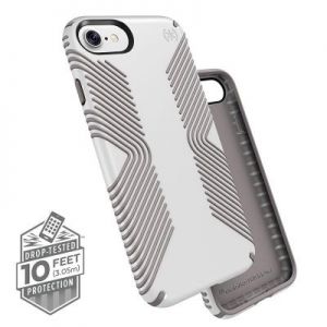 Speck Presidio Grip - Etui iPhone 7 (White/Ash Grey)