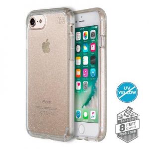 Speck Presidio Clear with Glitter - Etui iPhone 7 (Gold Glitter/Clear)