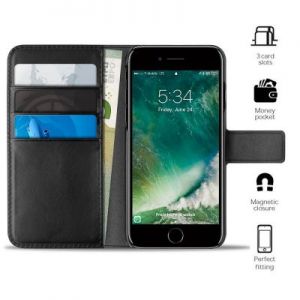 PURO Booklet Wallet Case - Etui iPhone 7 Plus / iPhone 6s Plus / iPhone 6 Plus z kieszeniami na kart