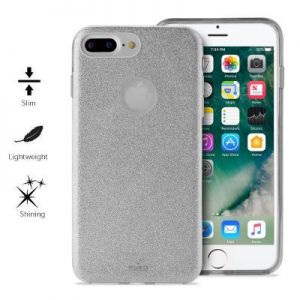 PURO Glitter Shine Cover - Etui iPhone 7 Plus (Silver)