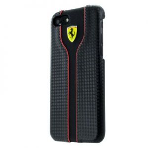 Ferrari Hardcase Racing - Etui skórzane iPhone 7 (czarny)