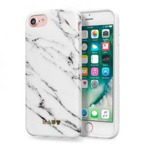 Laut HUEX ELEMENTS - Etui iPhone 7 / iPhone 6s / iPhone 6 z 2 foliami na ekran w zestawie (Marble Wh