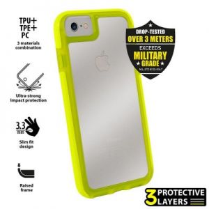 PURO Impact Pro Hard Shield - Etui iPhone 7 (limonkowy)