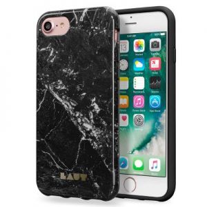 Laut HUEX ELEMENTS - Etui iPhone 7 / iPhone 6s / iPhone 6 z 2 foliami na ekran w zestawie (Marble Bl