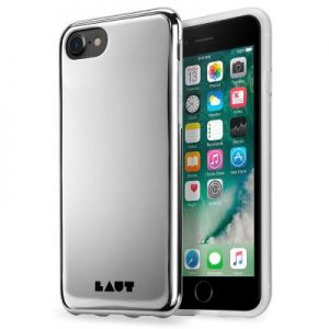 Laut HUEX METALLICS - Etui iPhone 7 / iPhone 6s / iPhone 6 z 2 foliami na ekran w zestawie (srebrny)