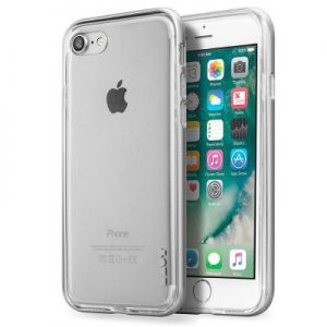 Laut EXOFRAME - Etui iPhone 7 z aluminiową ramką z 2 foliami na ekran w zestawie (Silver)