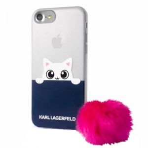 Karl Lagerfeld K-Peek A Boo Case - Etui iPhone 7 (Transparent/Pink)