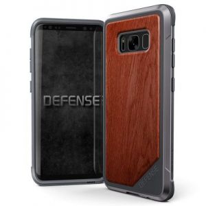 X-Doria Defense Lux Wood - Etui Samsung Galaxy S8 z anodyzowanego aluminium i drewna (Rosewood)
