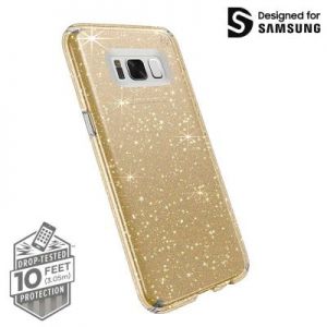 Speck Presidio Clear with Glitter - Etui Samsung Galaxy S8+ (Gold Glitter/Clear)