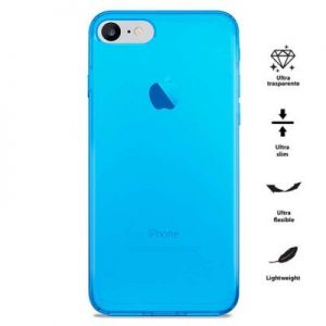 PURO 0.3 Nude - Etui iPhone 7 (Fluo Blue)