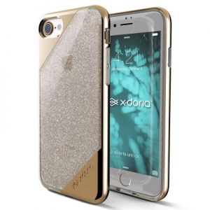 X-Doria Revel Lux - Etui iPhone 7 (Gold Glitter)