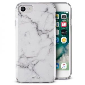 PURO Marble Cover - Etui iPhone 7 / iPhone 6s / iPhone 6 (Statuary White)