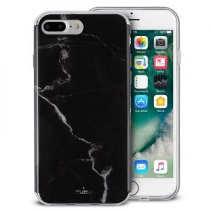 PURO Marble Cover - Etui iPhone 7 Plus / iPhone 6s Plus / iPhone 6 Plus (Marquina Black)