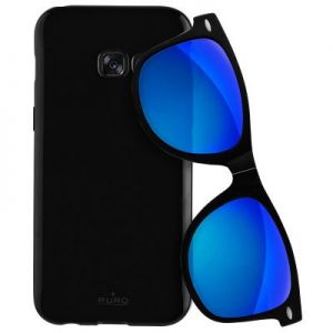 PURO Sunny Kit - Zestaw etui Samsung Galaxy A3 (2017) + składane okulary przeciwsłoneczne (czarny)