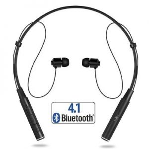PURO Magnet Neckband Earphones - Bezprzewodowe słuchawki Bluetooth V4.1 z pałąkiem na kark, obsługuj