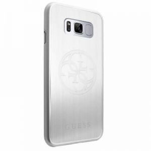 Guess Korry Aluminium Plate - Etui aluminiowe Samsung Galaxy S8 (srebrny)