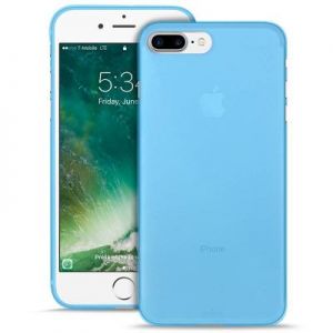 PURO Ultra Slim \\"0.3\\" Cover - Zestaw etui + folia na ekran iPhone 7 Plus (niebieski)