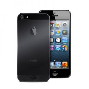 PURO Fog Cover - Etui iPhone SE / iPhone 5s / iPhone 5 (czarny/przezroczysty)