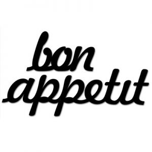 Napis na ścianę BON APPETIT czarny BONAPPETIT1-1