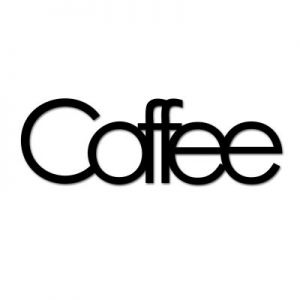 Napis na ścianę COFFEE czarny COFFE1-1