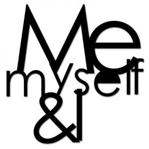 Napis na ścianę ME MYSELF & I czarny MMI1-1