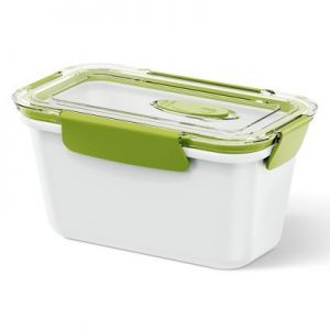 Lunchbox wysoki 0,9 L biało-zielony Bento Box  EM-513959