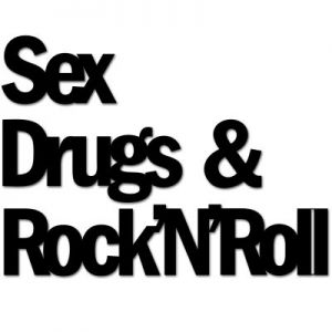 Napis na ścianę SEX DRUGS & ROCKnROL SDR1-1